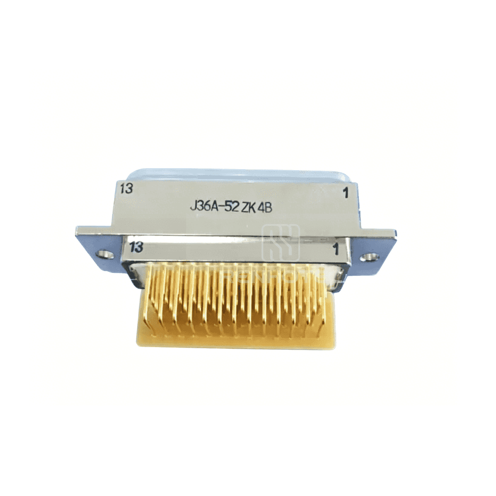 J36A Metal Shell 52pin Micro-D MIL-Spec PCB Mount Right Angled Female Socket J36A-52ZK4B
