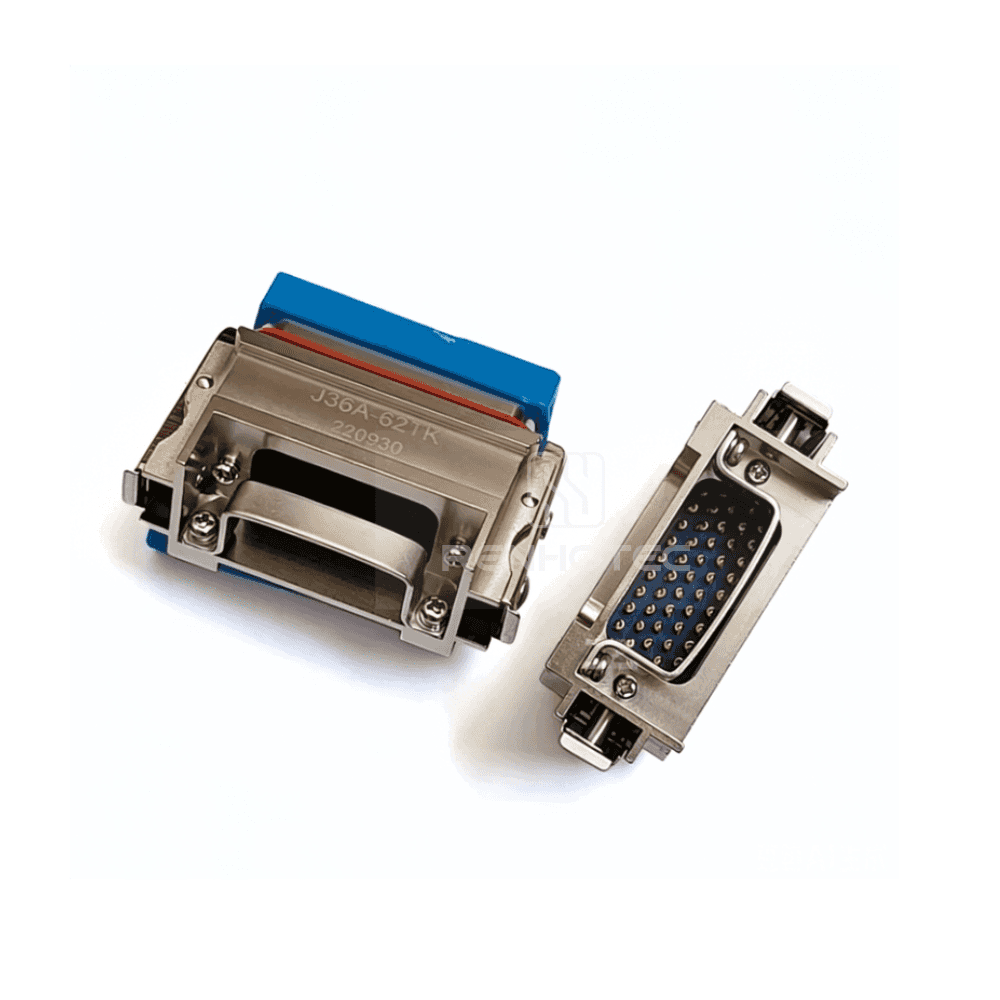 J36A Metal Shell 62pin Micro-D MIL-Spec Male Plug J36A-62TK
