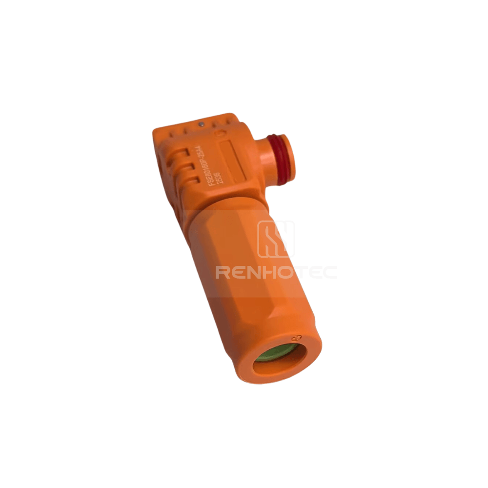 Energy Battery Storage Connector 6mm 100A-500A Right angle Plug 25mm2 Black - Image 2