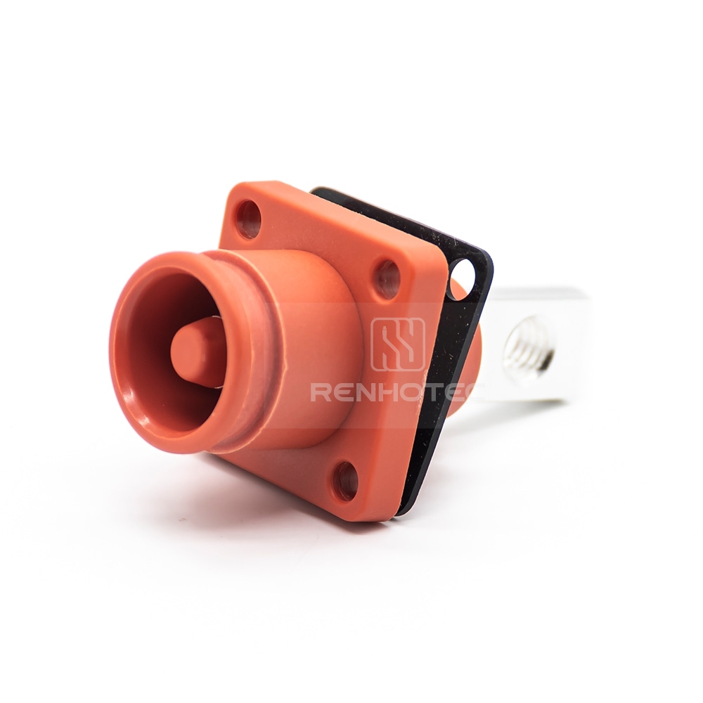 Energy Battery Storage Connector Socket Female Straight 12mm Red