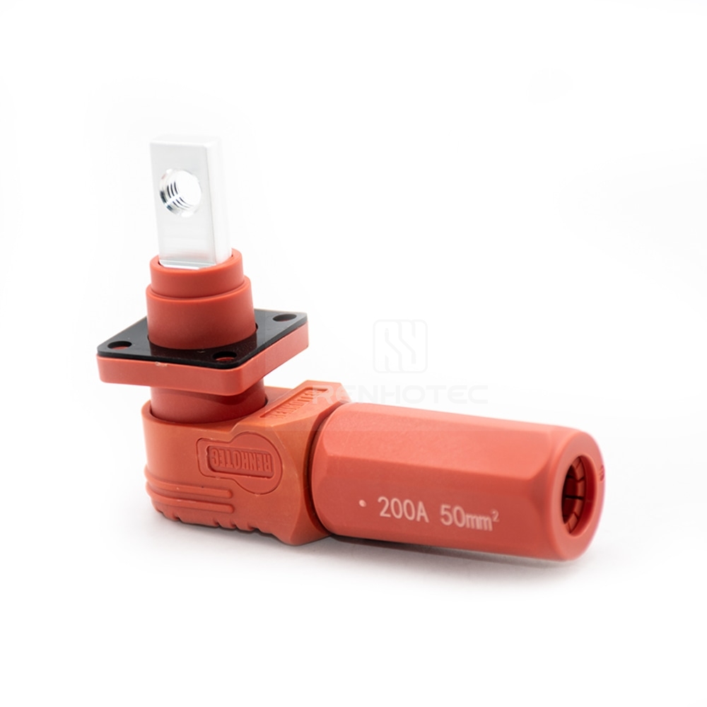 Energy Battery Storage Connector Socket Female Straight 12mm OS IP67 Red - Image 6