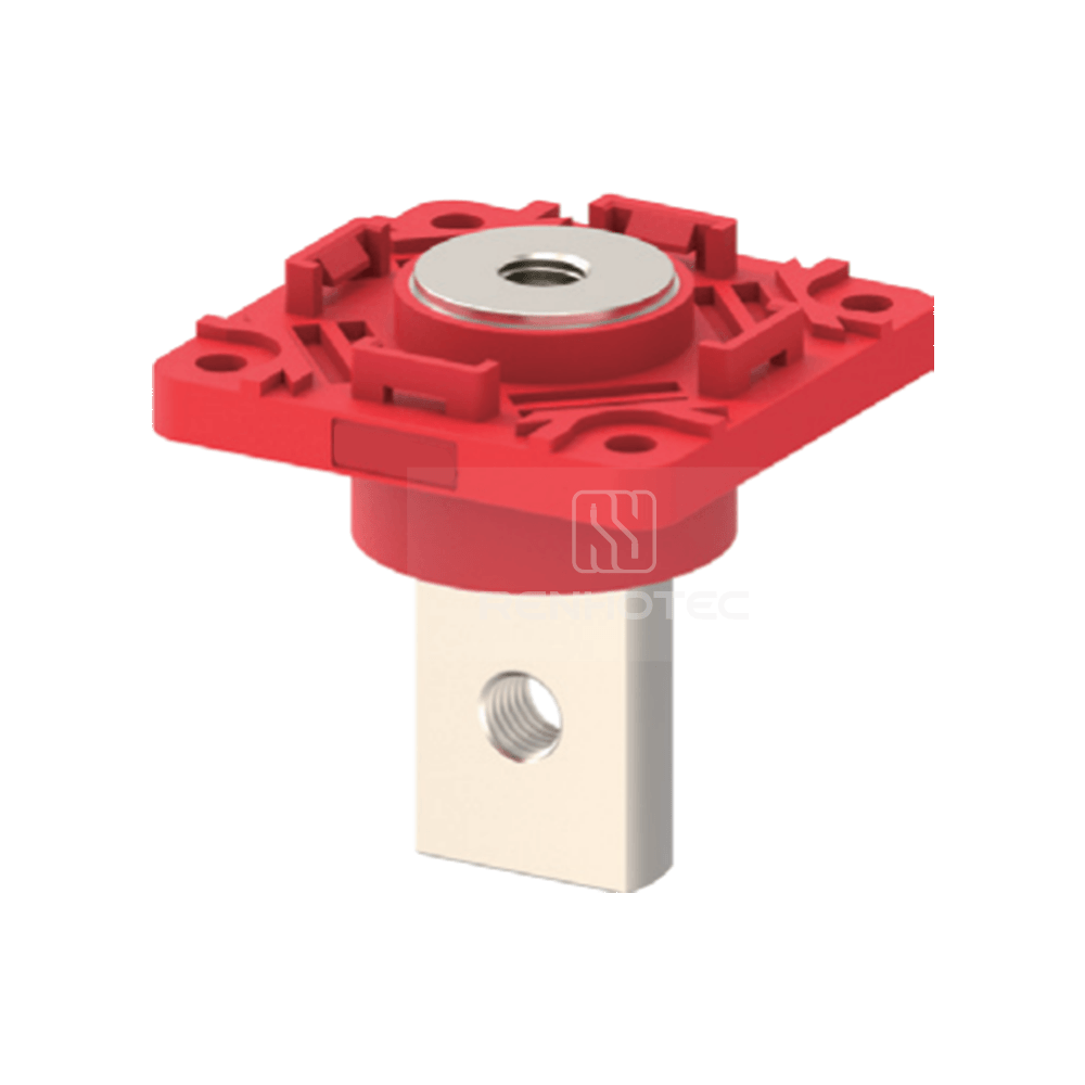 600A Feed Through Power Terminal, Busbar, M10, Red / Orange / Black