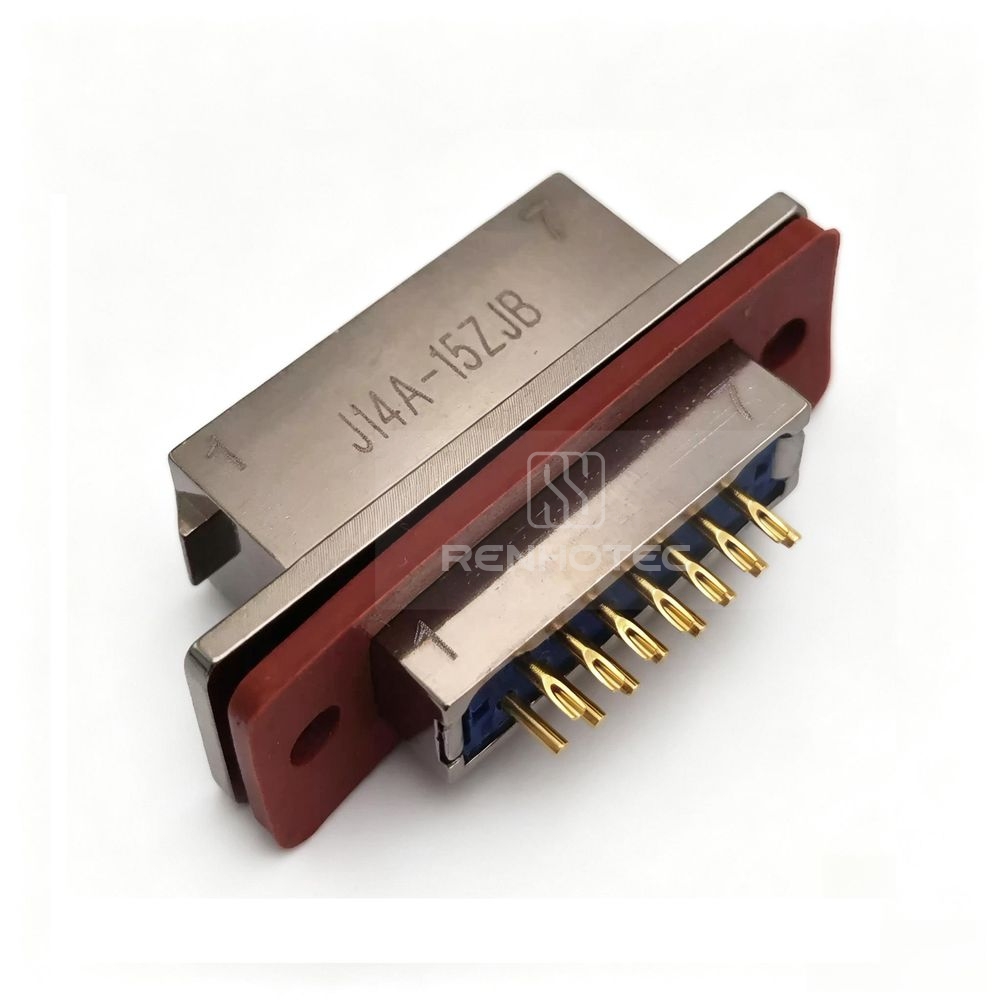J14 Series J14A Metal Shell 15pin Rectangular Connector MIL-Spec Male Socket J14A-15ZJB