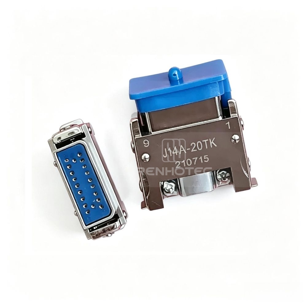 J14 Series J14A Metal Shell 20pin Micro-D MIL-Spec Female Plug J14A-20TK
