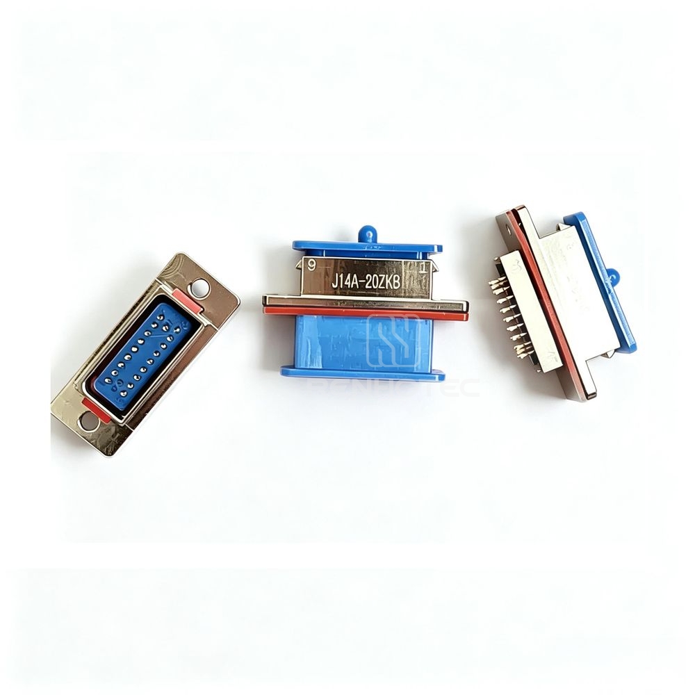 J14 Series J14A Metal Shell 20pin Micro-D MIL-Spec Panel Mount Female Socket J14A-20ZKB