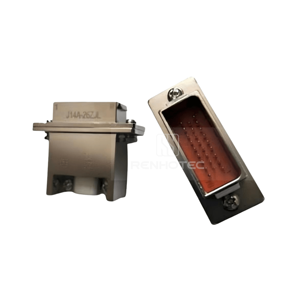 J14 Series J14A Metal Shell 26pin Micro-D MIL-Spec Cable Mount Male Socket J14A-26ZJL