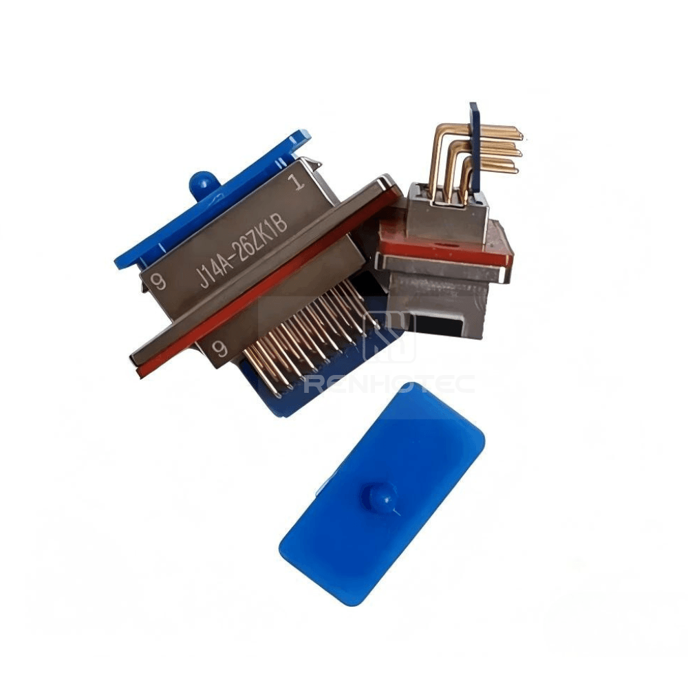 J14 Series J14A Metal Shell 26pin Rectangular Connector MIL-Spec Female Socket, Right angle PCB mount J14A-26ZK1B