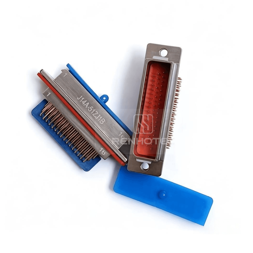 J14 Series J14A Metal Shell 51pin Micro-D MIL-Spec Male Socket, Straight PCB Mount, extended version J14A-51ZJ3B