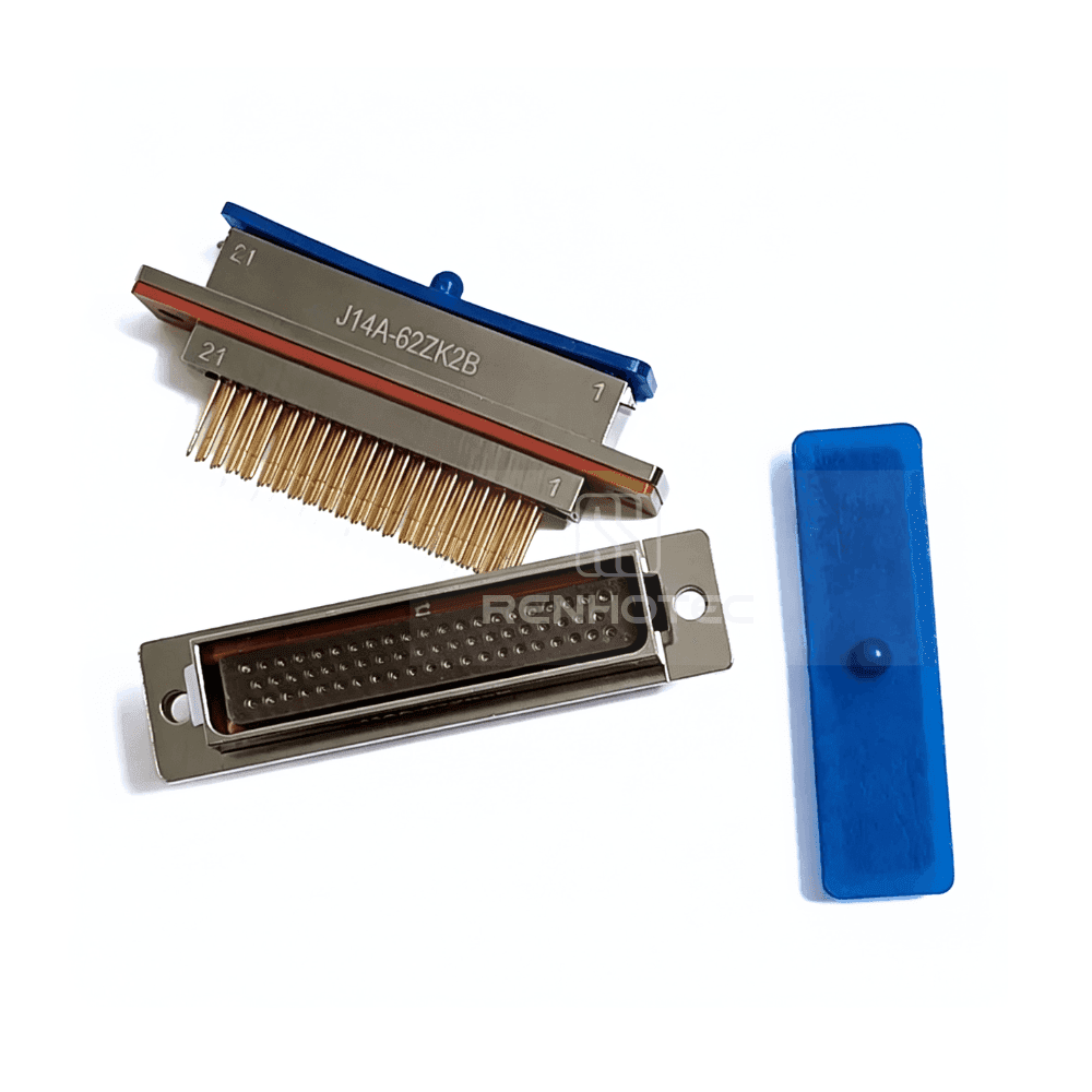 J14A Metal Shell 62pin Micro-D MIL-Spec Panel Mount Female Socket J14A-62ZK2B