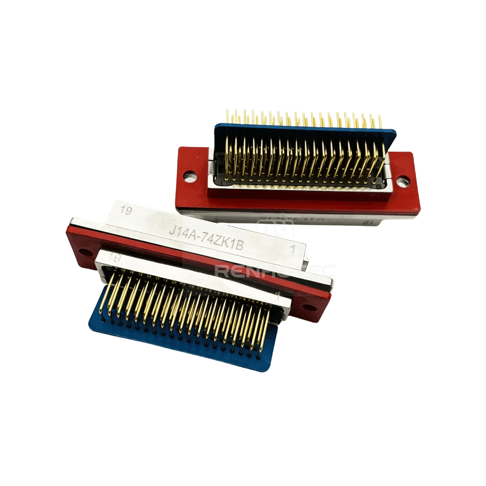 J14A Metal Shell 74pin Micro-D MIL-Spec Panel Mount Female Socket J14A-74ZK1B