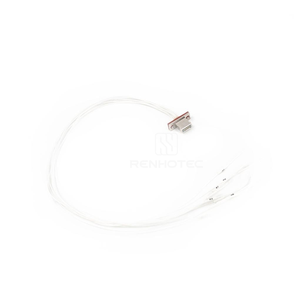 J14 Series J14F Metal Shell 9pin Rectangular Connector MIL-Spec Female Socket with Cable, L=30cm J14F-9ZKB-30