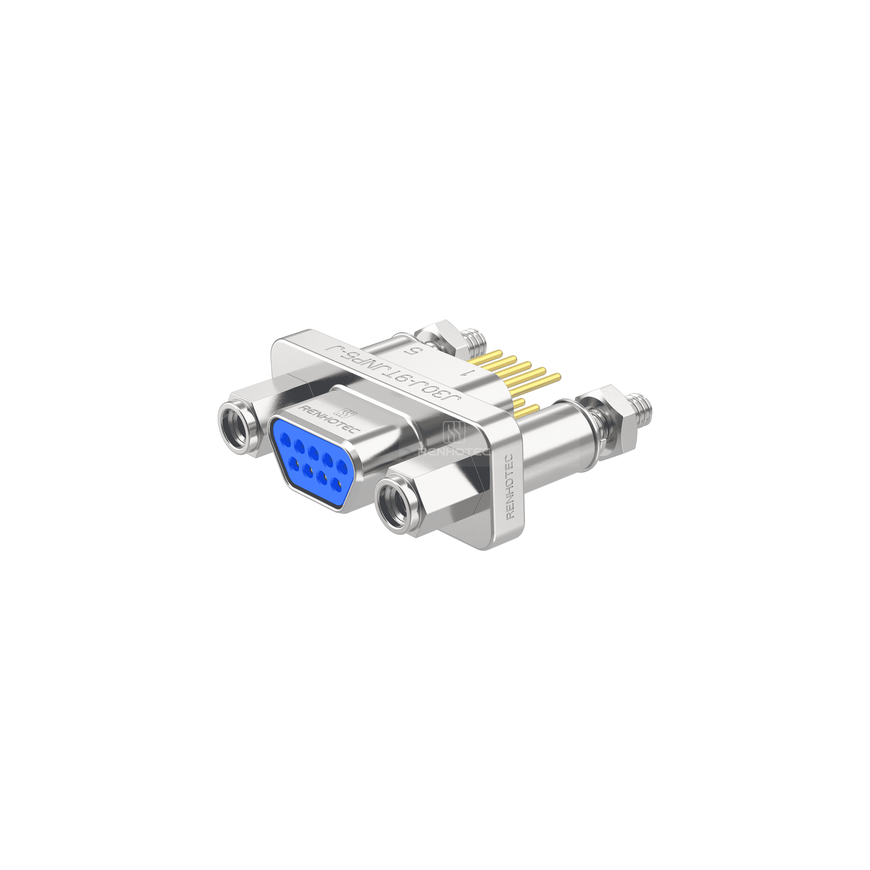 J30J(MIL-DTL-83513 / MDM) Metal Shell 51pin Straight PCB Micro-D MIL-Spec Male Connector