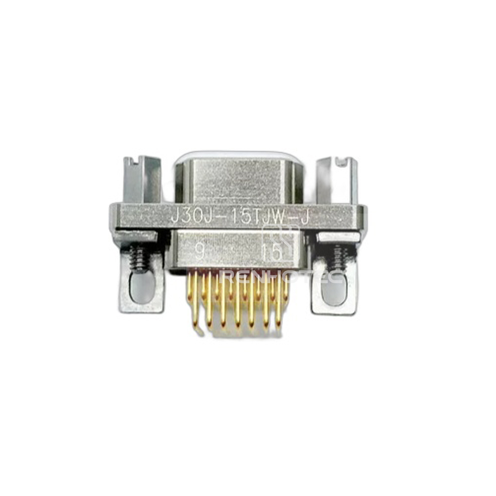 J30J(MIL-DTL-83513 / MDM) Metal Shell 74pin 90 Degree PCB Micro-D MIL-Spec Female Connector, 1.27x2.54mm Grid
