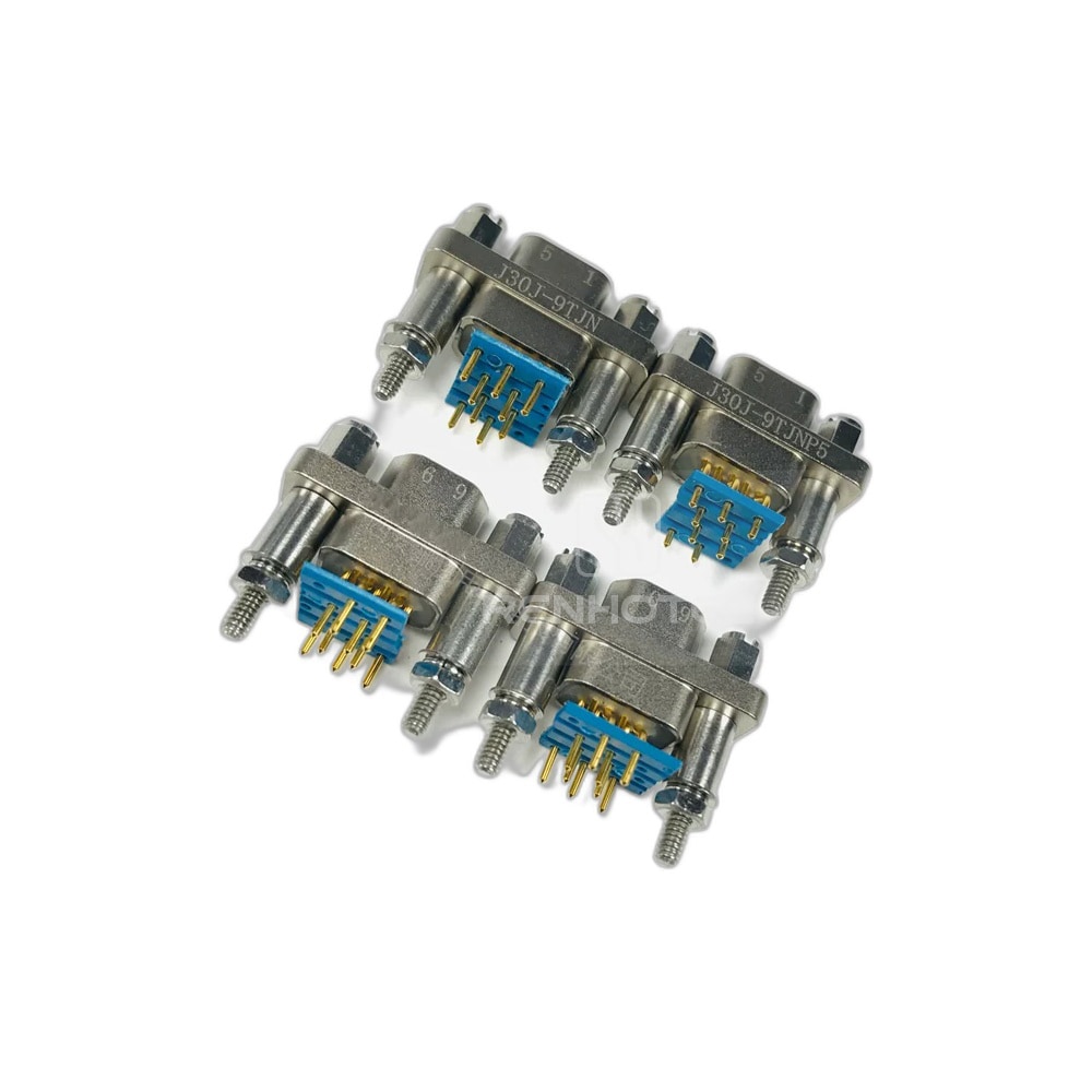 J30J(MIL-DTL-83513 / MDM) Metal Shell 9pin Straight PCB Micro-D MIL-Spec Male Connector