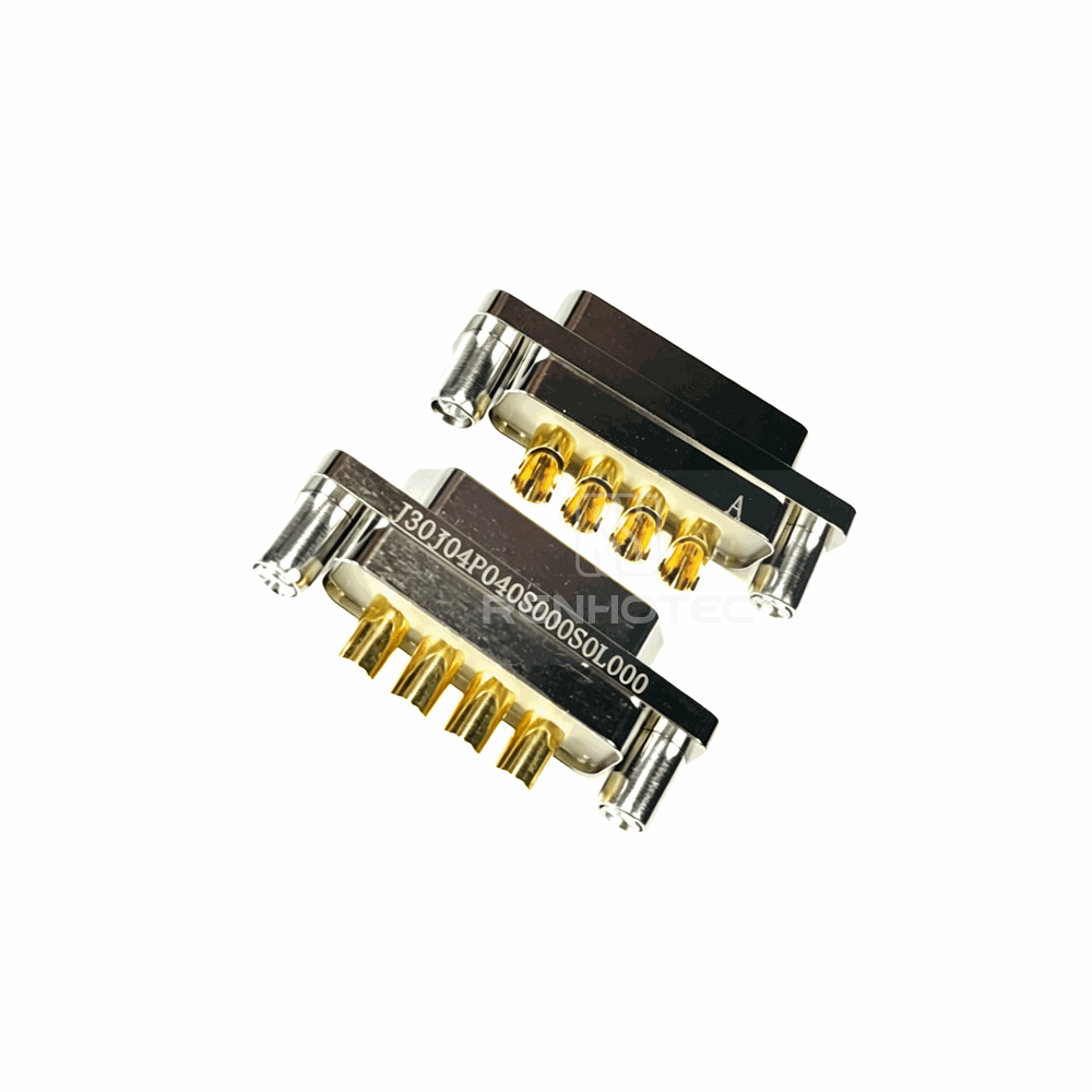 J30J High-Low Current Mixed Hybrid Connector, Crimp-style Plug, 2 Pin to 37+2 Pin