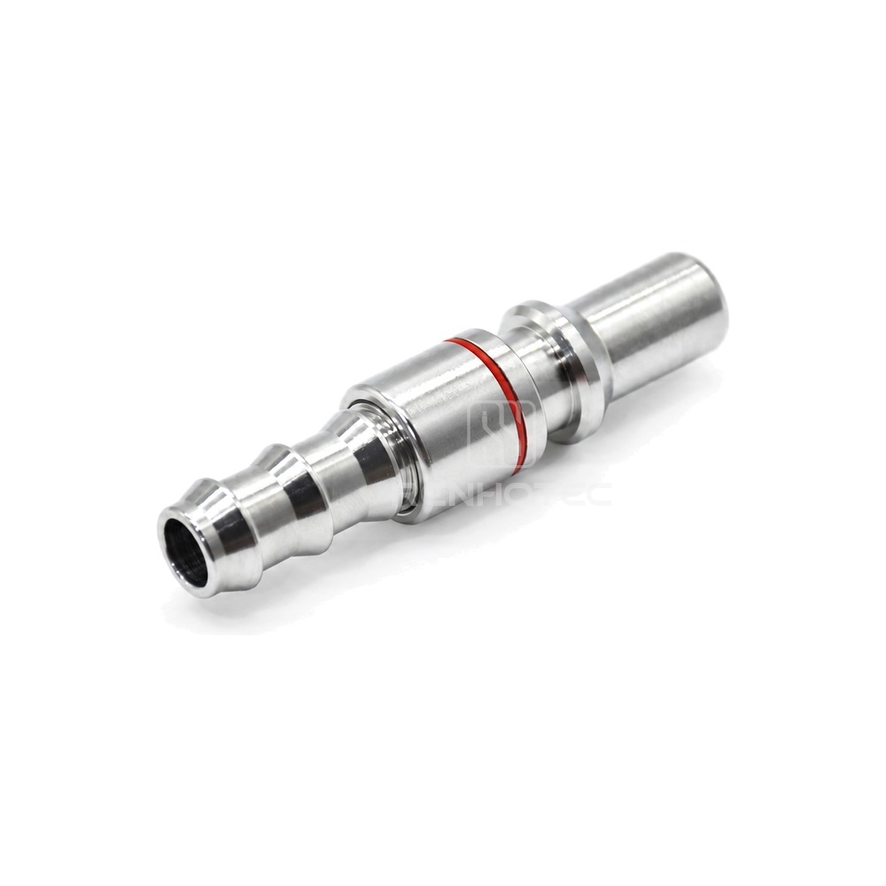 UQD02 Plug, OCP Standard Liquid Cooling Connector, Stainless Steel 316L, 1/4" Hose Barb - Image 5